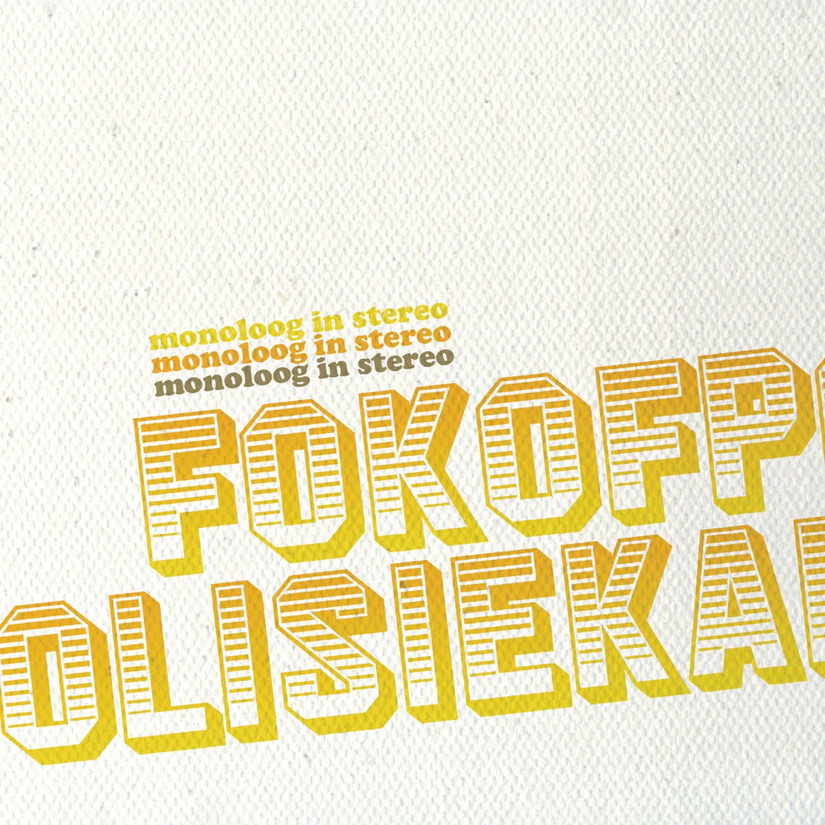 Fokofpolisiekar - Monoloog In Stereo – PERMANENT RECORD