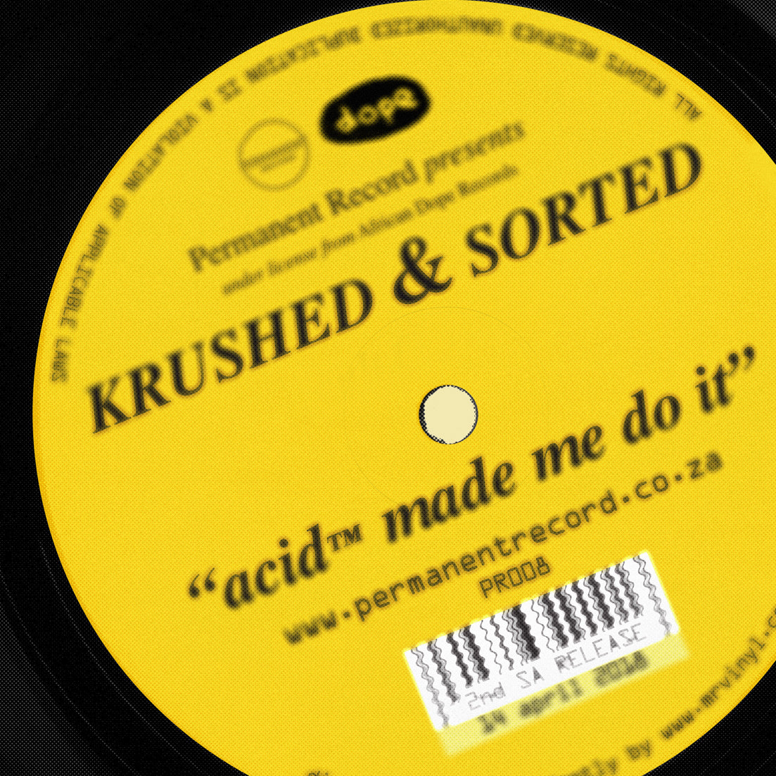 Krushed & Sorted – Acid™ Made Me Do It (2xLP)